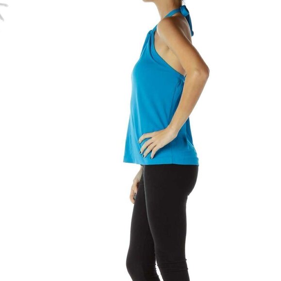 Ann Taylor Blue Halter Top - Picture 2 of 5